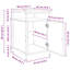 40cm W Manufactured Wood Bedside Table-401745617