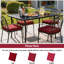 Coussins de chaise d'extérieur / d'intérieur 18,5 po x 18,5 po (ensemble de 4) - Conception résistante à l'eau-128973030