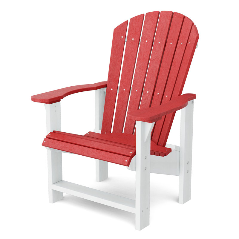 Chaise Adirondack droite Heritage, Cardinal rouge / blanc