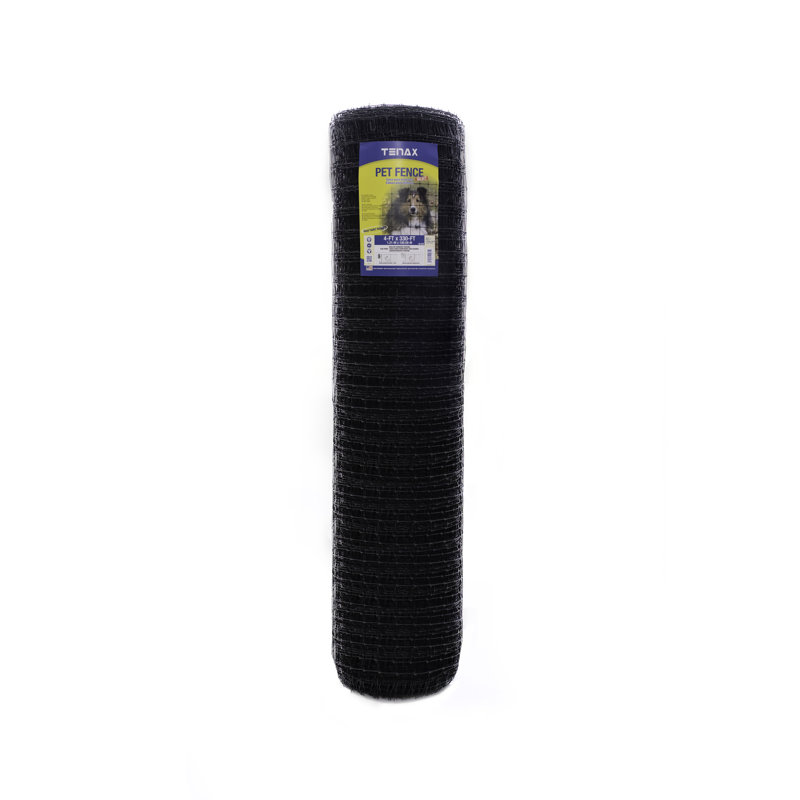 Tenax Black 4' x 330' Heavy Duty Plastic Pet Fence