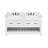 Dilkhush 61" Double Bathroom Vanity with Carrara White Quartz Top, Sink & Backsplash, Pre-Assembled