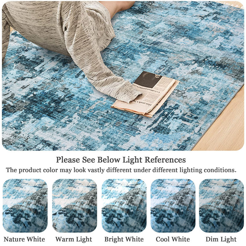 Area Rug, Blue, Rectangle 160 x 230 cm