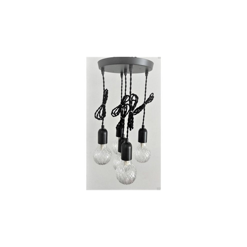 Luminaire suspendu pour grappe 5 lumières Brindley
