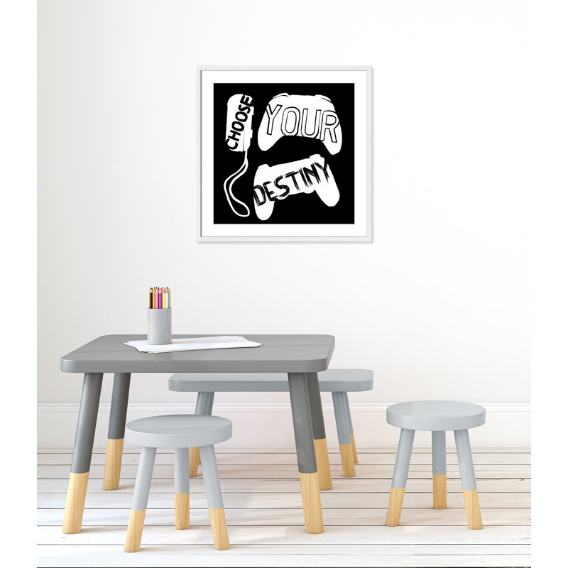 «Choisissez votre destinée», art encadré, H 27,5 po x l 27,5 po x P 1,19 po, Encadré de boîte blanc