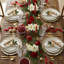 URBNLIVING Set of 12 Pcs Clear Gold Reef Charger Plates Dining Wedding Tableware Underplates Set