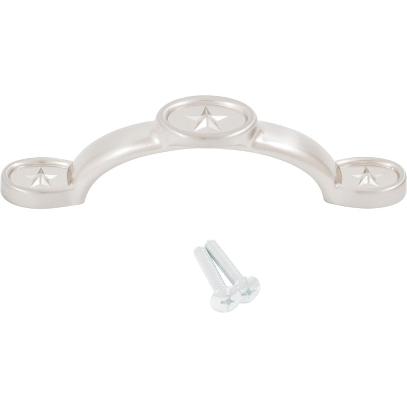 3" Center to Center Arch Pull, Satin Nickel