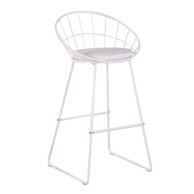 Tabouret de bar Alize, Blanc, Tabouret de bar (siège d'une hauteur de 29,5 po)