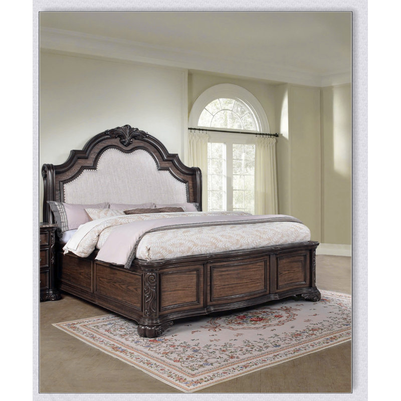 Tête de lit tapissier capitonnée en tissu de style traditionnel 1Pc, Très grand lit