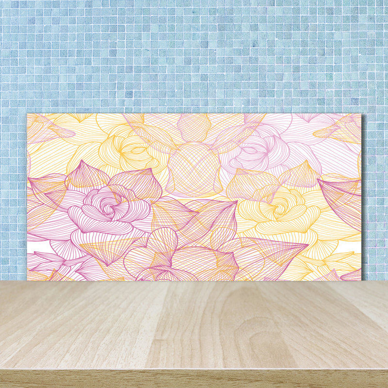 Billett 50cm W x 100cm L Glass Peel and Stick Panel