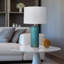 Lampe de table moderne à chevrons texturés - 15 po x 15 po x 28 po-92527120
