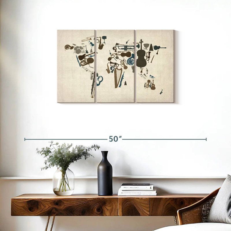 Instruments de musique Briuna Of The World, H 20 po x l 33 po