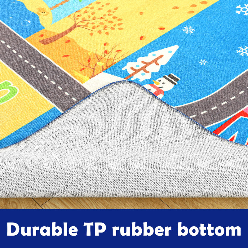 Tapis rectangulaire à usage commercial Alishah avec envers antidérapant, Rectangle 4 pi x 6 pi