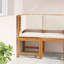 Chaise de jardin vidaXL en bois d'acacia massif brun 19,69 x 19,69 x 35,83-297962599