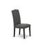 Cet ensemble de salle à manger 11 pièces comprend une table de salle à manger rectangulaire avec rallonge amovible et 10 chaises parsons en tissu Gotham foncé en noyer antique-1148379362-1078371583