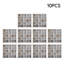 10-Pack 3D Self-Adhesive Wall Tile Stickers