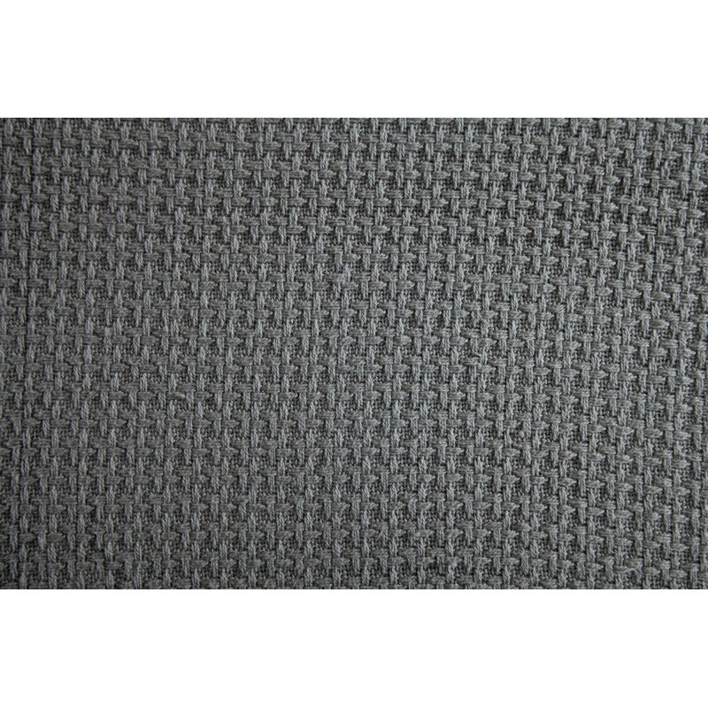 Couverture luxueuse en coton peigné, Grand, Gris