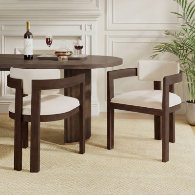 Lyddia Wood Upholstered Dining Chair