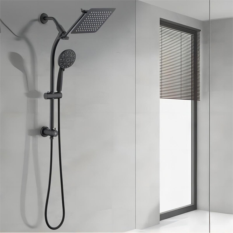 Complete Shower System, Matte Black