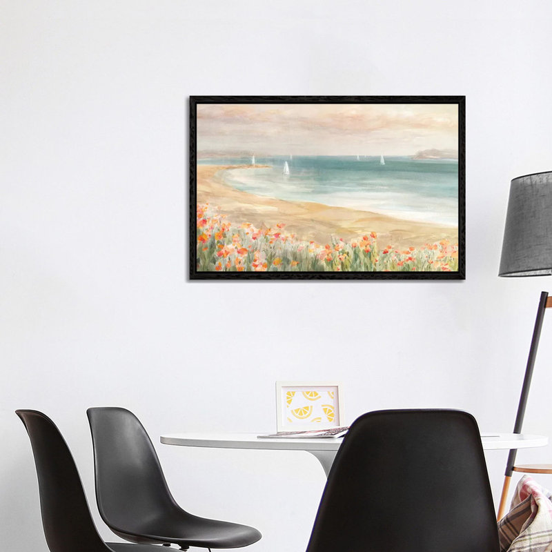 Around The Point III by Danhui Nai - Floater Frame Gallery-Wrapped Canvas Giclée on Canvas, 66.04 cm H x 101.6 cm W, Black
