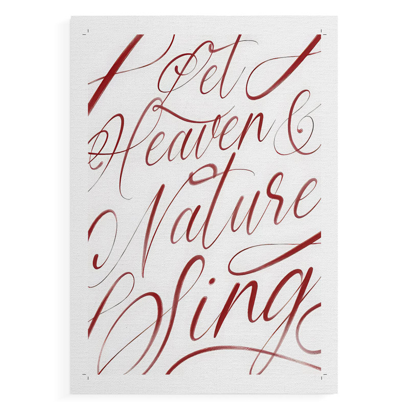 Heaven and Nature - Impression sur toile seulement - NON-CADRE, H 27 po x l 18 po