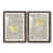 Papier, cadre noyer