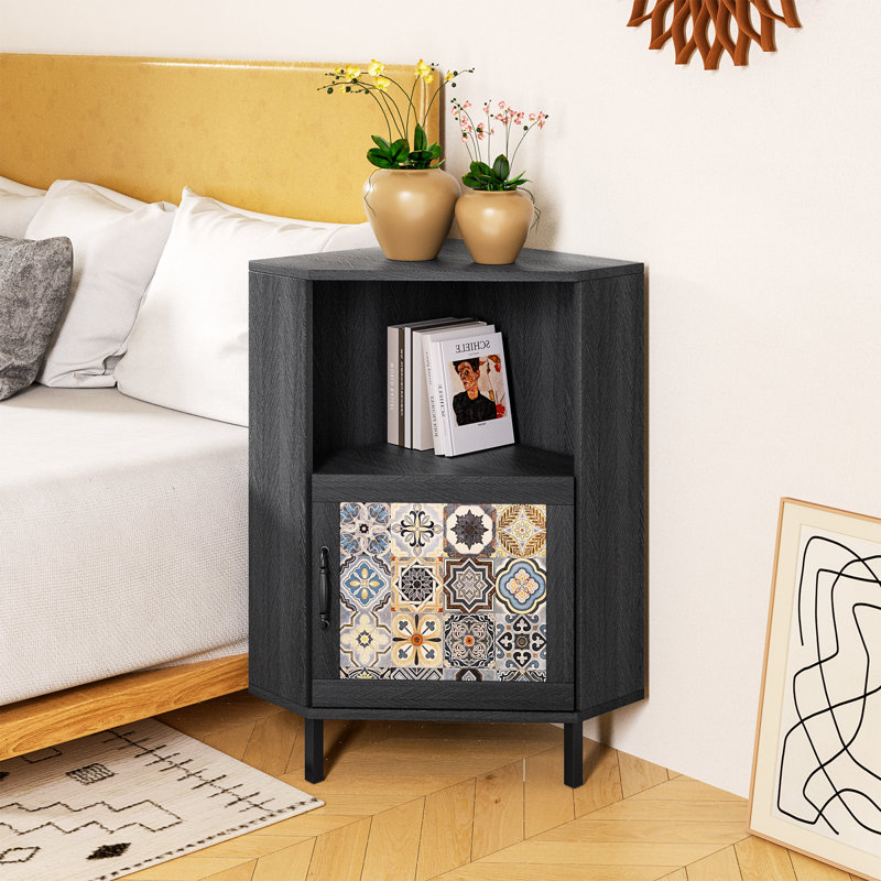 Ebern Designs Side Cabinet With Storage, Modern Free Standing Cabinet, Buffet Sideboard With Metal Base