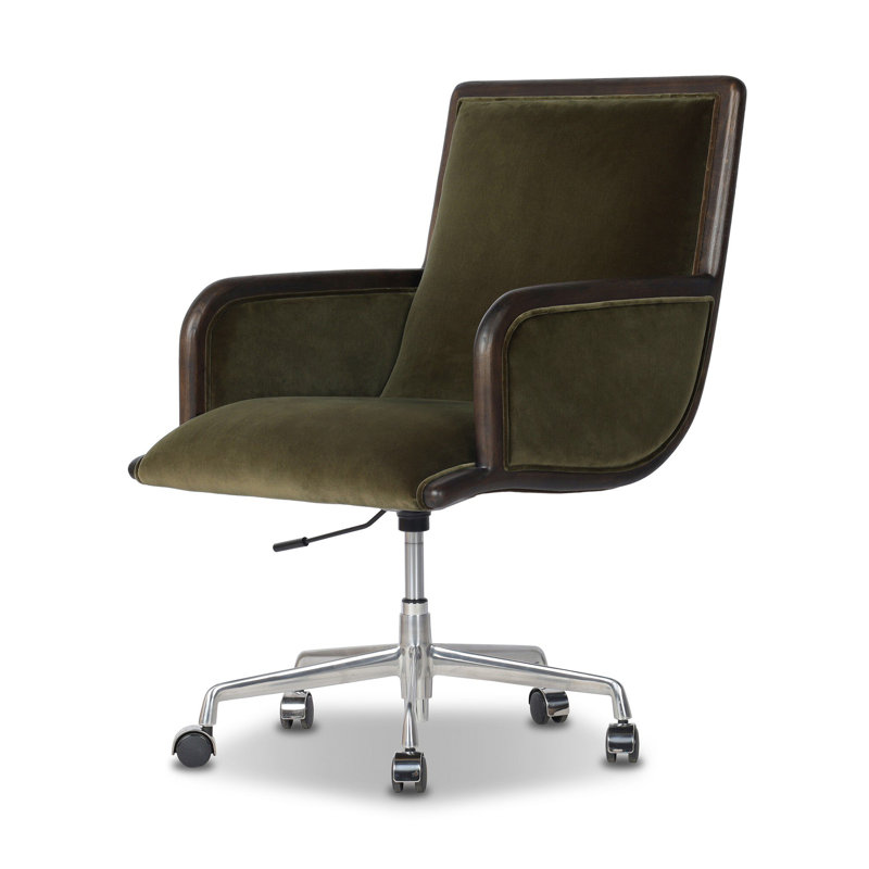 Samford Velvet Task Chair, Surrey Olive