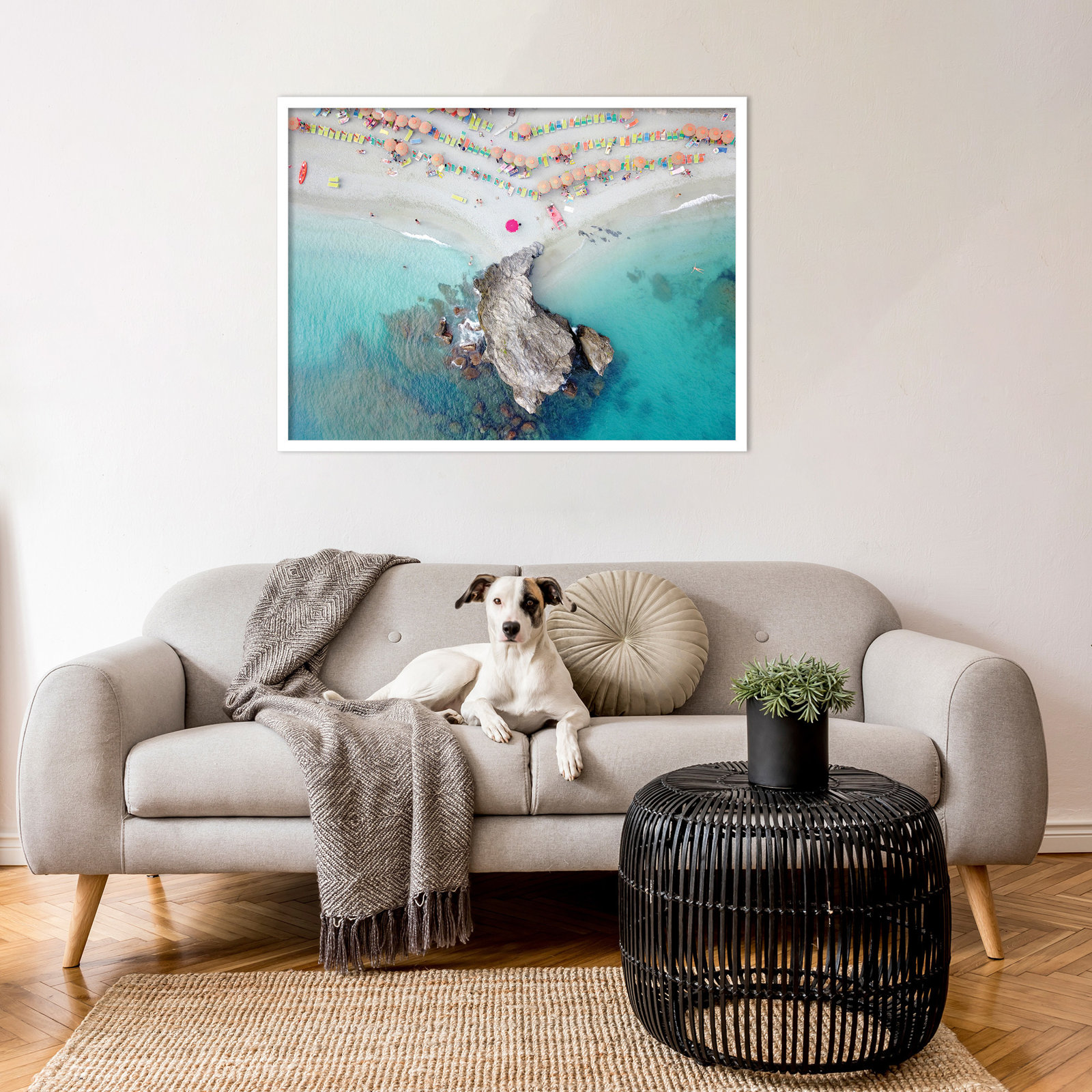 Monterosso 8 Photo Print, 25" H x 33" W, White