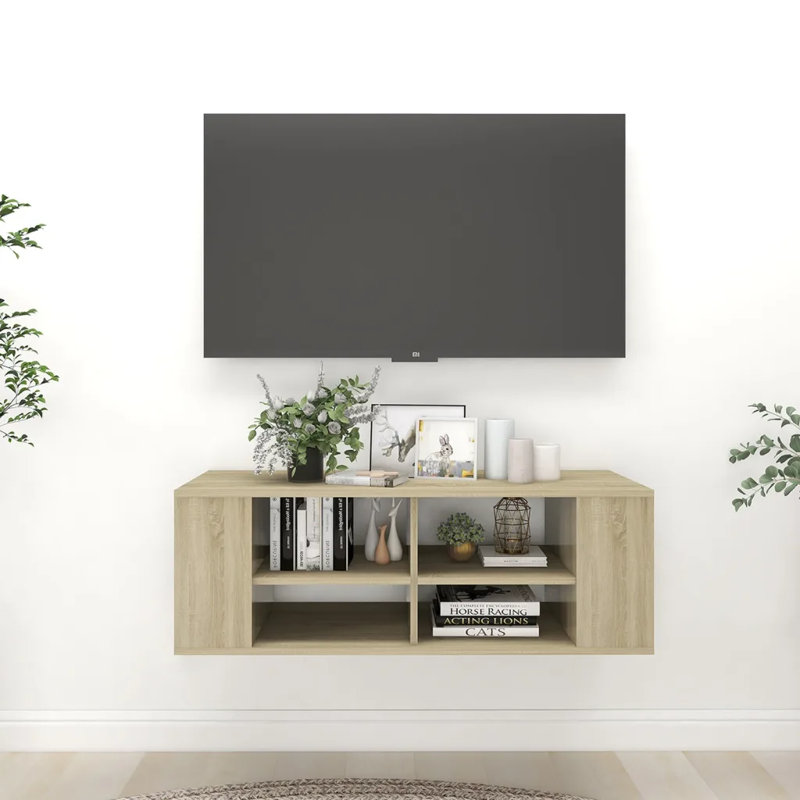 Aygun TV Stand for TVs up to 43", Concrete Grey