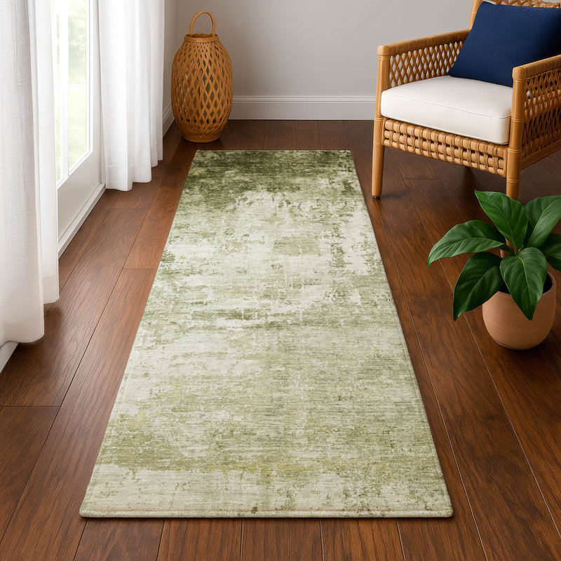 Tapis moderne lavable à la machine Premium Premium AMF1766, Tapis de couloir 2 pi 3 po x 7 pi 6 po