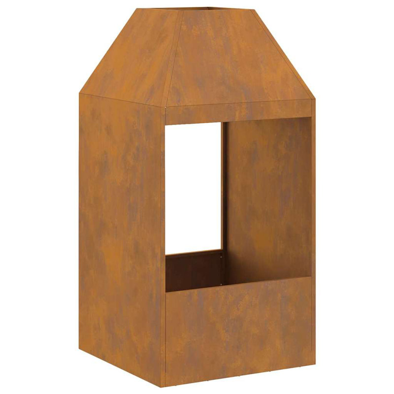 Modern Fire Pit, Brown