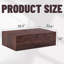 Table basse 39,3 * 23,6 * 12 pouces en bois de noyer et en bois aggloméré - Design luxueux (table incluse seulement)
