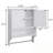 Bathroom Cabinet with 2 Door and Adjustable Shelves-1404607727