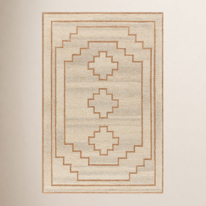 Urso Hand Tufted Wool Moroccan Indoor Rug, Rectangle 8' x 10'