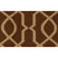 Flatweave Wool Area Rug in Espresso