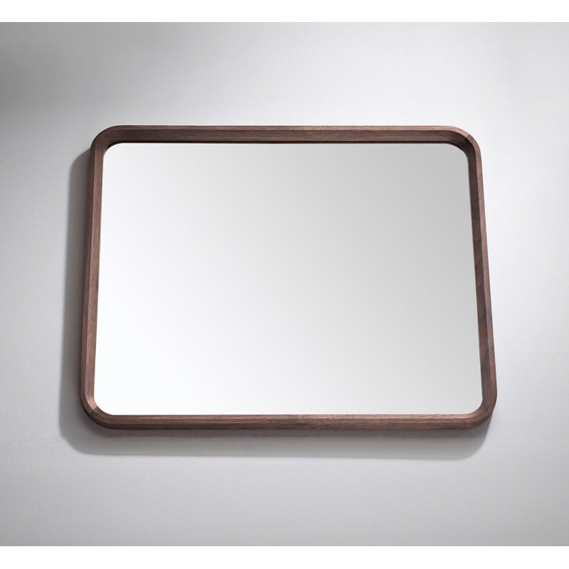 Vela Mirror, Dark Walnut, 29.5" x 35.5"