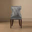 Chaise d'appoint en velours et hêtre Reine-115235572