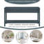 Console rustique, canapé de 60 po de long avec deux tiroirs de taille différente et une tablette inférieure pour le rangement (bleu marine)-129704962
