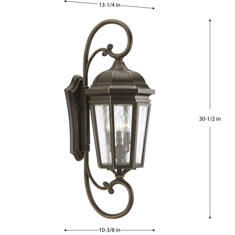 Florence-Graham Wall Light, Antique Bronze