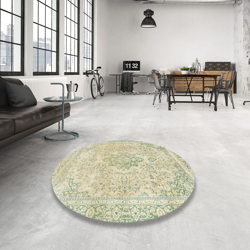 Abstract Indoor Rug, Round 3'