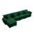 Velours vert est en rupture de stock