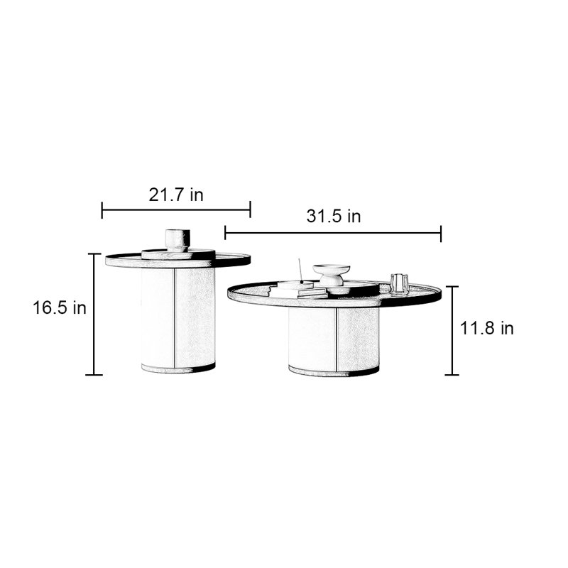 Table basse simple et moderne avec salon