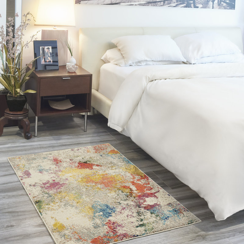 Abstract Indoor Rug, Rectangle 3' x 5'