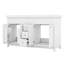 Meuble-lavabo double 60 po avec 2 lavabos, tiroirs et portes à fermeture douce, armoire de salle de bain moderne en bois avec tablettes à 2 niveaux