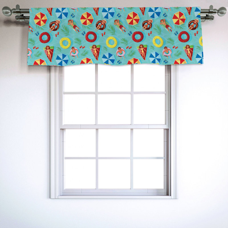 Sateen Ruffled Window Valance