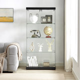 Stylish Glass Display Cabinet With Multiple Features For Versatile Use And Enhanced Display