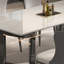 Natural Luxury Marble Rectangular  Dining Tables-105512712
