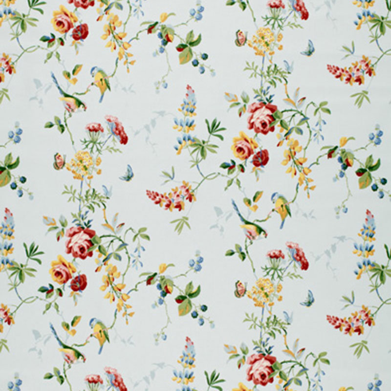 Tissu floral mésange, Ciel