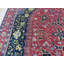 Tapis rouge / bleu en laine noué à la main Dereyon-27174889