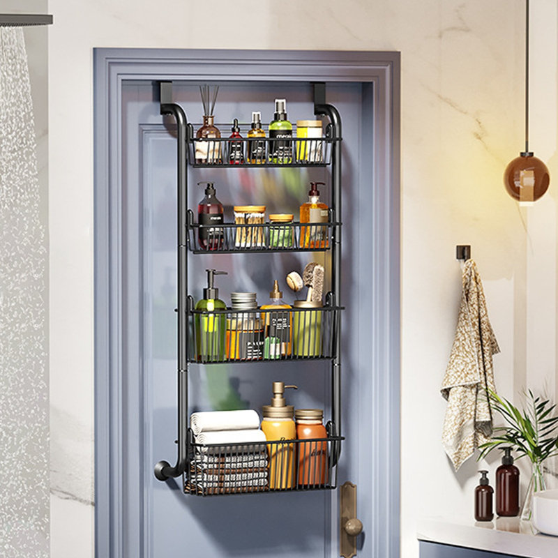 Organisateur de porte d'armoire 4 couches antirouille pour la maison